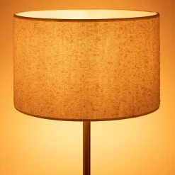 alinea Abat-Jour Lampe*Abat-jour cylindrique en bouclette D32cm - Blanc