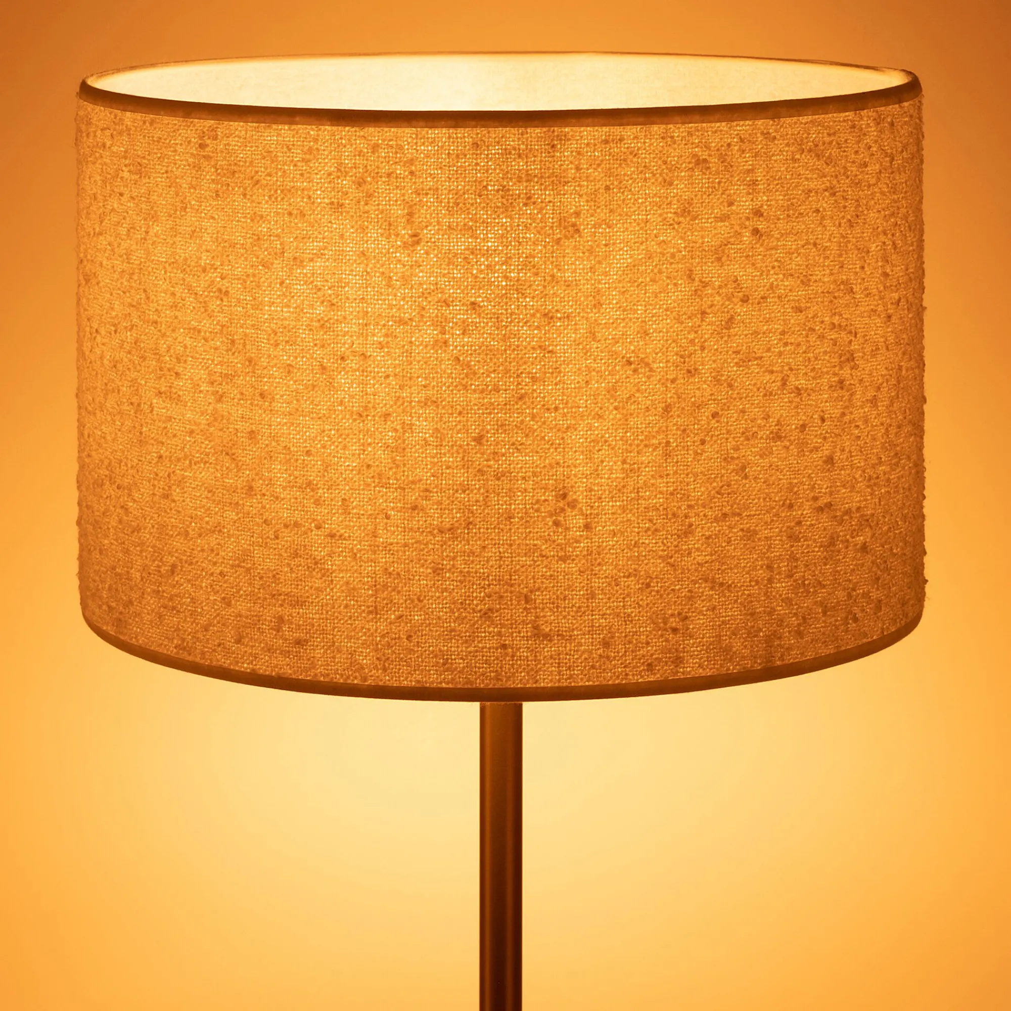 alinea Abat-Jour Lampe*Abat-jour cylindrique en bouclette D32cm - Blanc