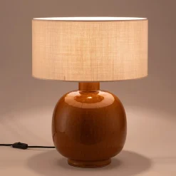alinea Abat-Jour Lampe|Abat-Jour Suspension*Abat-jour cylindrique en coton D40cm - roucas Beige