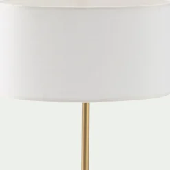 alinea Abat-Jour Lampe*Abat-jour cylindrique en coton D32cm - Blanc