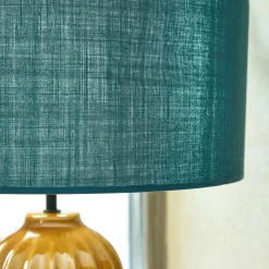 alinea Lustre De Salle À Manger|Lustre*Abat-jour cylindrique en coton D40cm - figuerolles Bleu