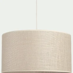 alinea Abat-Jour Suspension|Abat-Jour Naturel*Abat-jour cylindrique en jute D35cm - Blanc