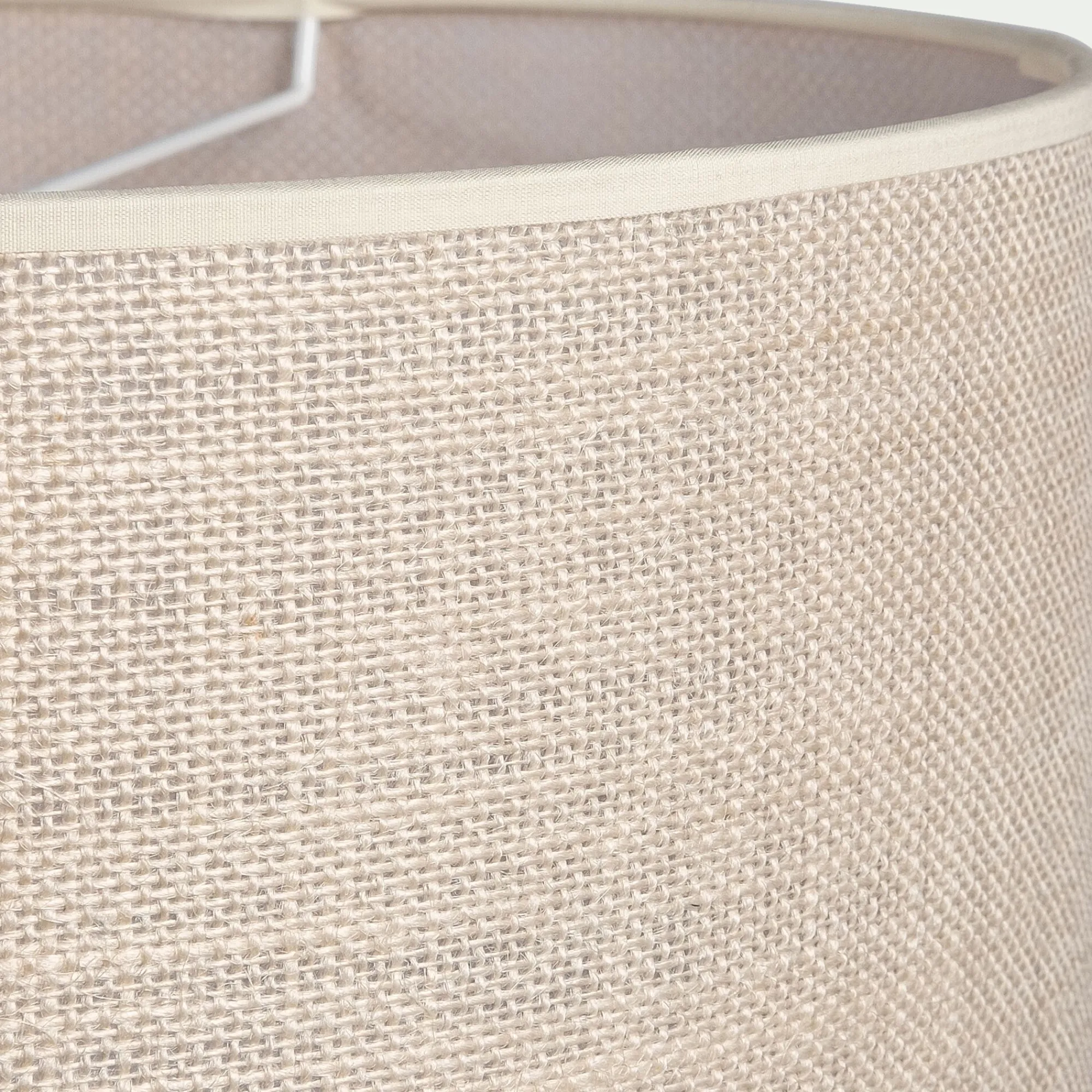 alinea Abat-Jour Suspension|Abat-Jour Naturel*Abat-jour cylindrique en jute D35cm - Blanc