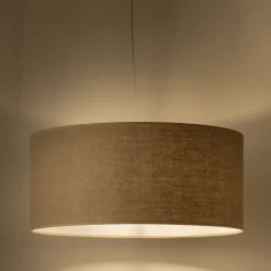 alinea Abat-Jour Lampe|Abat-Jour Suspension*Abat-jour cylindrique en lin D55cm - Naturel
