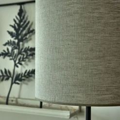alinea Abat-Jour Lampe|Abat-Jour Suspension*Abat-jour cylindrique en lin D32cm - clair Gris