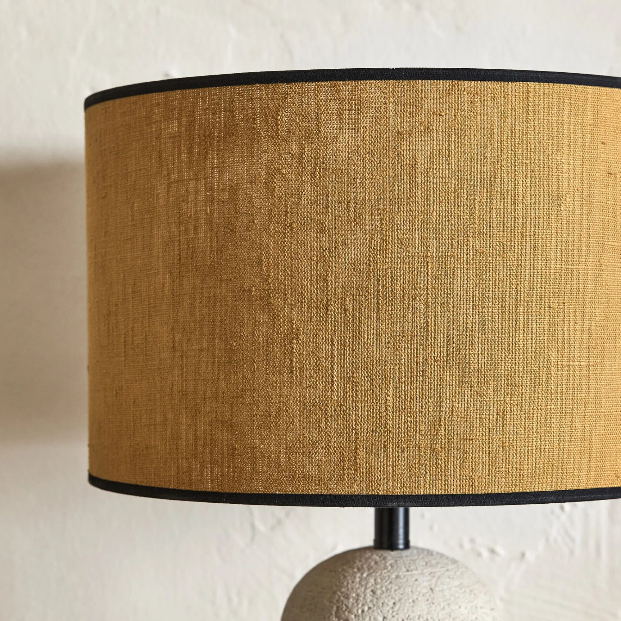 alinea Abat-Jour Lampe|Abat-Jour Naturel*Abat-jour cylindrique en lin D32cm - miel Jaune