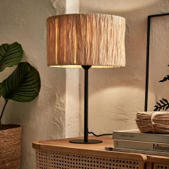 alinea Abat-Jour Lampe|Abat-Jour Naturel*Abat-jour cylindrique en raphia D32cm - Naturel