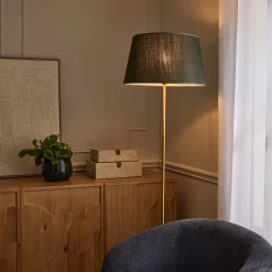 alinea Abat-Jour Lampe*Abat-jour tambour en coton D45cm - cèdre Vert