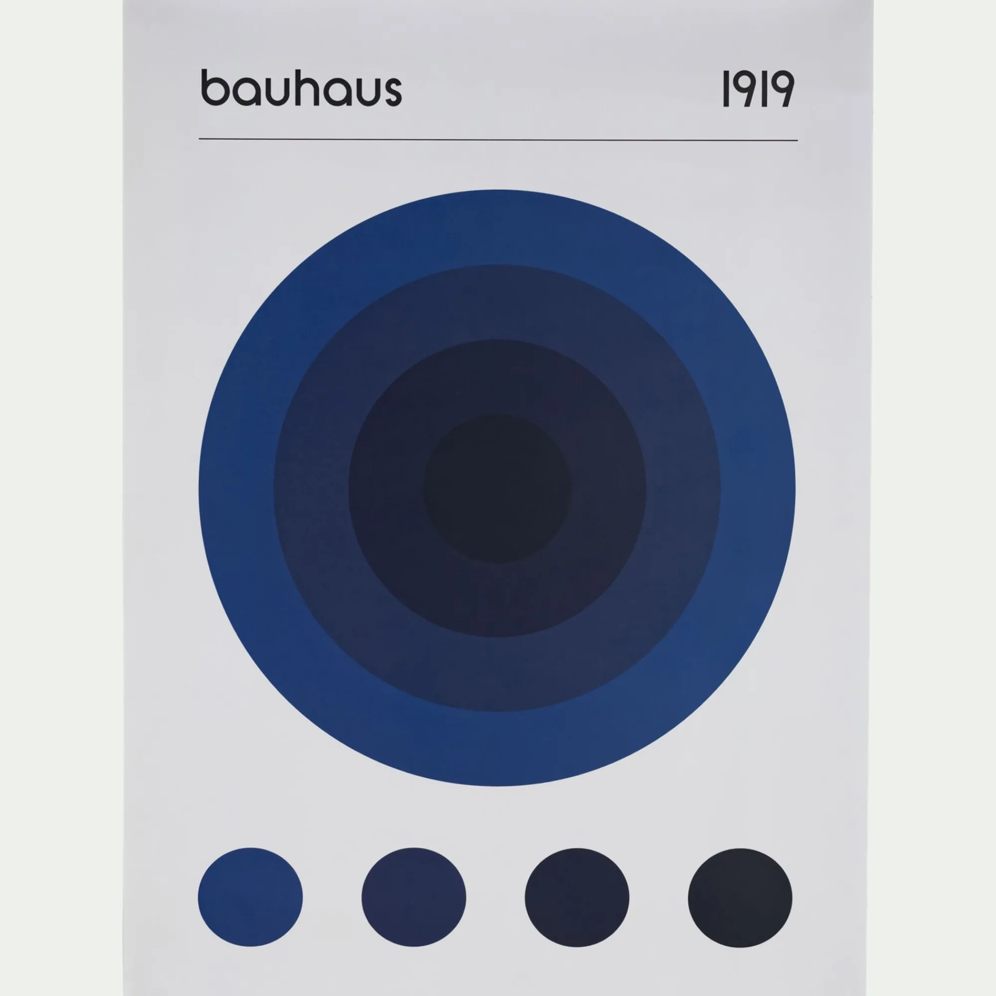 alinea Toile, Tableau Et Affiche*Affiche œil grec 50x70cm - santorin Bleu