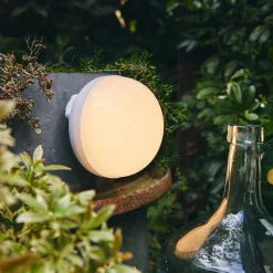 alinea Luminaire Exterieur|Lampe Et Lampadaire D'Extérieur*Ampoule d'extérieur rechargeable H12xD11cm - Blanc