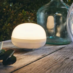alinea Luminaire Exterieur|Lampe Et Lampadaire D'Extérieur*Ampoule d'extérieur rechargeable H12xD11cm - Blanc