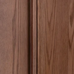 alinea Armoire*Armoire 2 portes battantes en chêne massif H192cm - Bois foncé