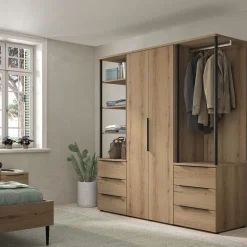 alinea Dressing|Armoire*Armoire 2 portes en bois H210cm - Bois clair
