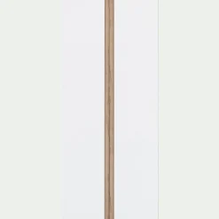 alinea Dressing*Armoire de dressing 2 portes battantes en bois effet chêne H235xL100cm - Blanc