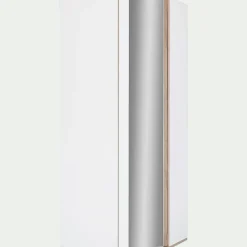 alinea Dressing*Armoire dressing d'angle avec 1 porte en bois effet chêne - H235xL96cm Blanc