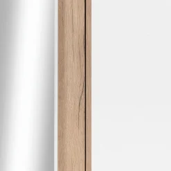 alinea Dressing*Armoire dressing d'angle avec 1 porte en bois effet chêne - H235xL96cm Blanc