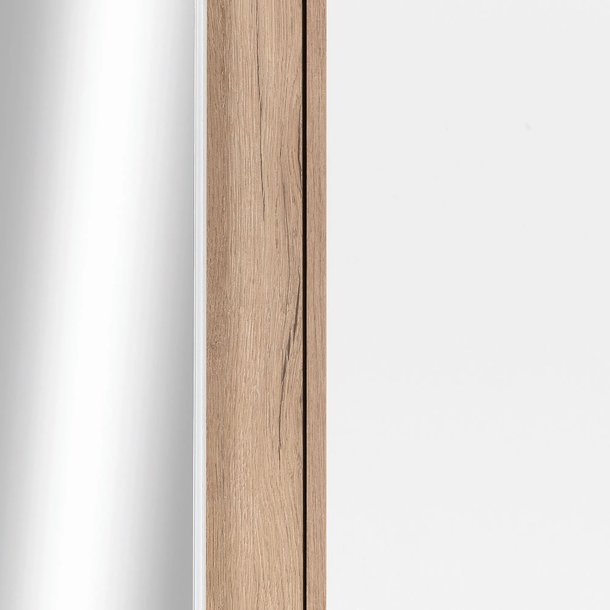 alinea Dressing*Armoire dressing d'angle avec 1 porte en bois effet chêne - H235xL96cm Blanc