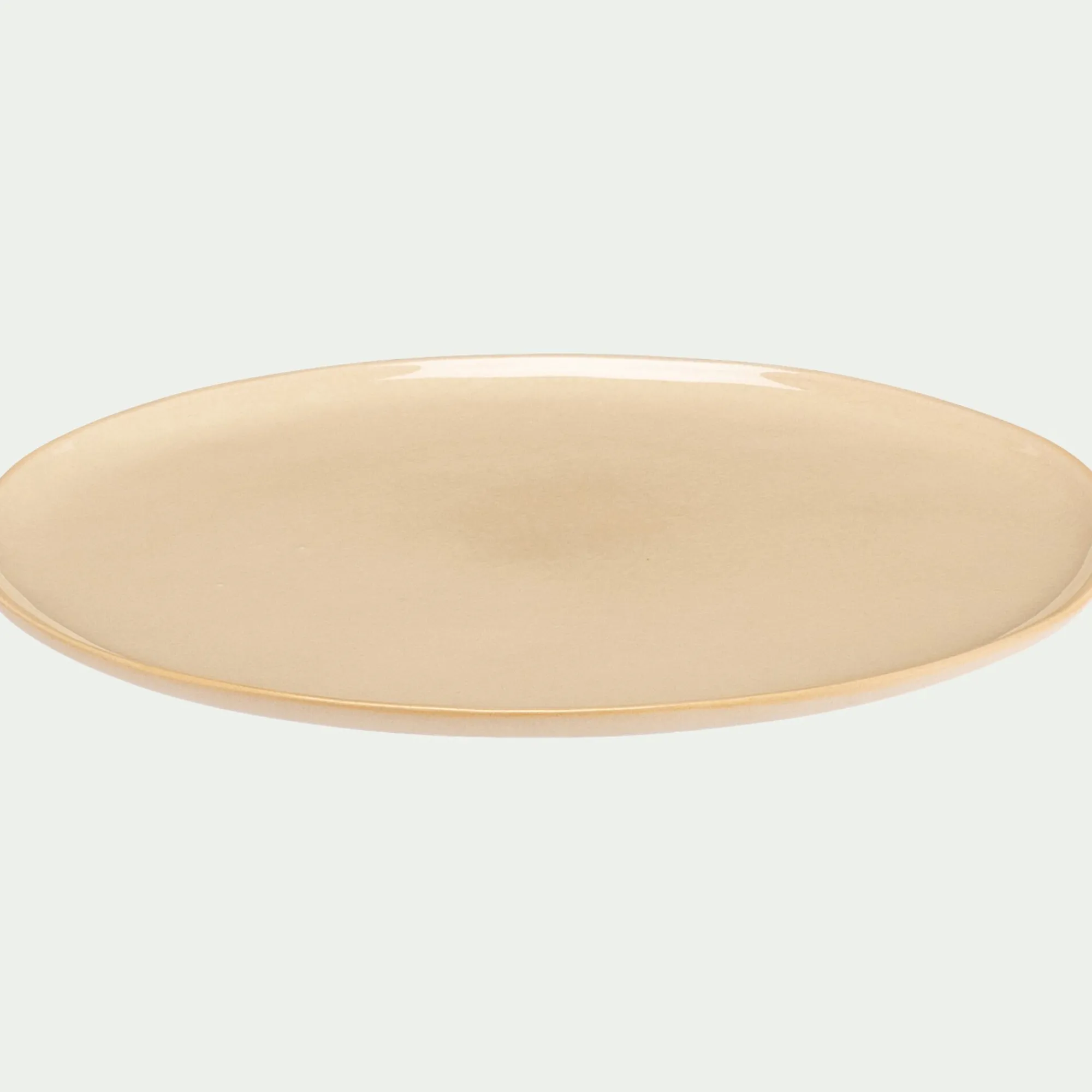 alinea Assiette*Assiette à dessert à bord haut en grès D21cm - ventoux Blanc