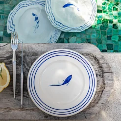alinea Assiette*Assiette à dessert en faïence avec motif D22cm - Blanc