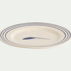 alinea Assiette*Assiette à dessert en faïence avec motif D22cm - Blanc