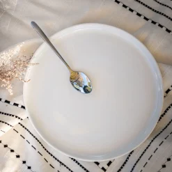 alinea Assiette*Assiette à dessert en faïence D22,3cm - ventoux Blanc