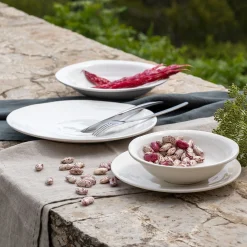 alinea Assiette*Assiette à dessert en faïence D20cm - Blanc