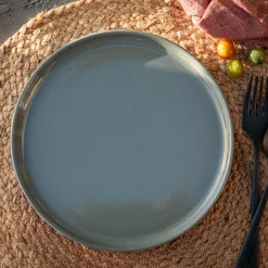 alinea Assiette*Assiette à dessert en faïence D22,3cm - cèdre Vert