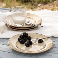 alinea Assiette*Assiette à dessert en grès D22cm - alpilles Beige