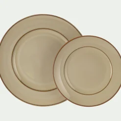 alinea Assiette*Assiette à dessert en grès D22cm - alpilles Beige