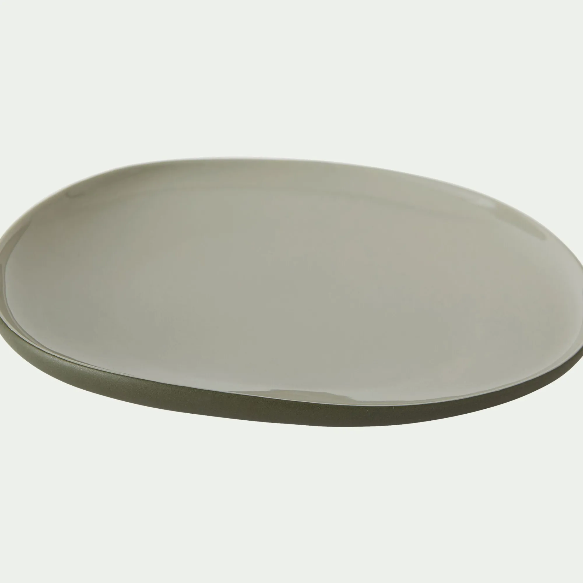alinea Assiette|Assiette De Noël*Assiette à dessert en grès D21cm - olivier Vert