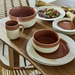 alinea Assiette|Assiette De Noël*Assiette à dessert en grès D20cm - Terracotta