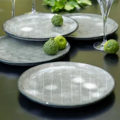 alinea Assiette|Assiette De Noël*Assiette à dessert en grès D20cm - calaluna Bleu