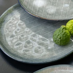 alinea Assiette|Assiette De Noël*Assiette à dessert en grès D20cm - calaluna Bleu