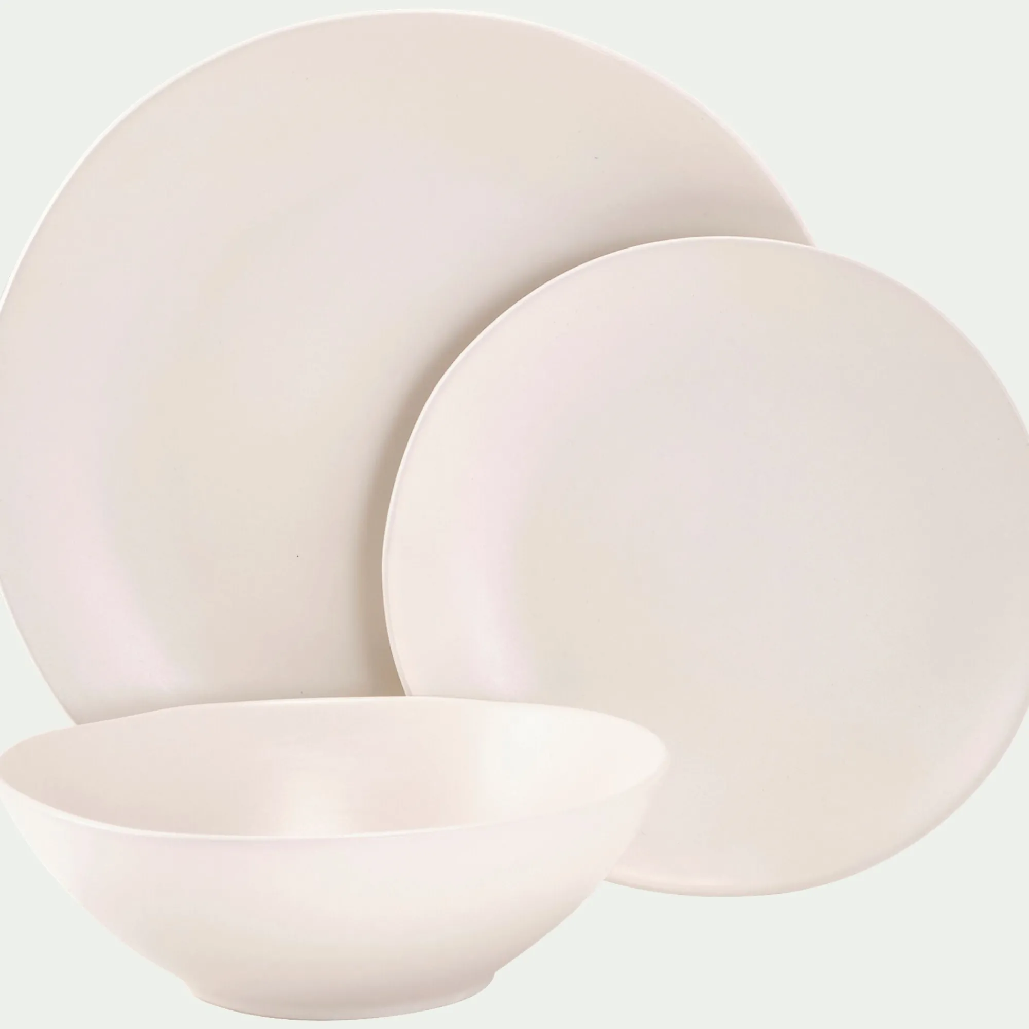 alinea Assiette|Assiette De Noël*Assiette à dessert en grès D20,5cm - ventoux Blanc