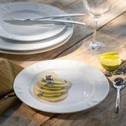 alinea Assiette|Assiette De Noël*Assiette à dessert en porcelaine D22cm - Blanc