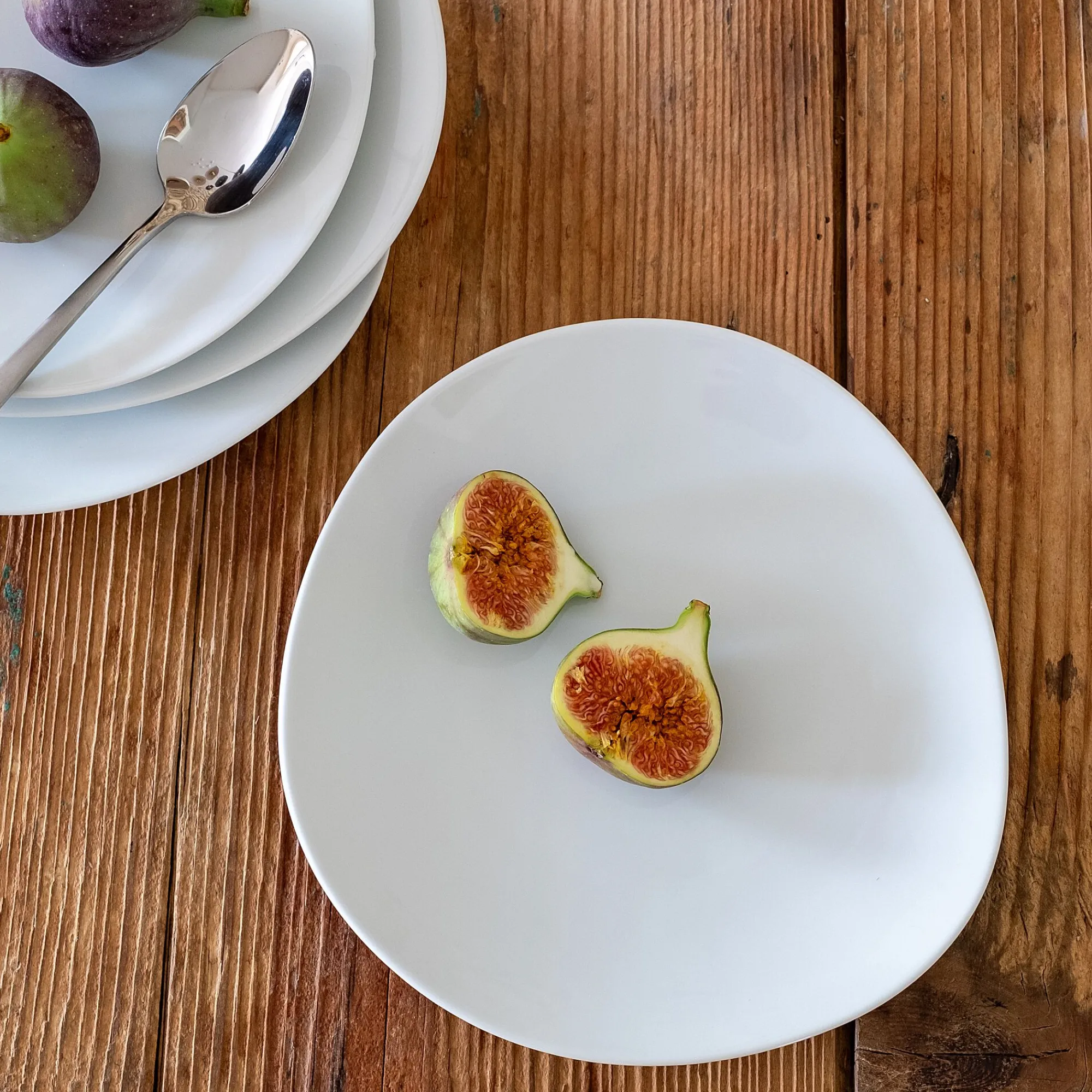 alinea Assiette|Assiette De Noël*Assiette à dessert en porcelaine D24cm - Blanc