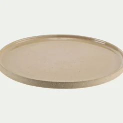 alinea Assiette|Assiette De Noël*Assiette à dessert mouchetée en grès D20cm - Beige