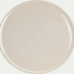 alinea Plat De Service Et Saladier|Assiette*Assiette à pizza en grès D32cm - Blanc