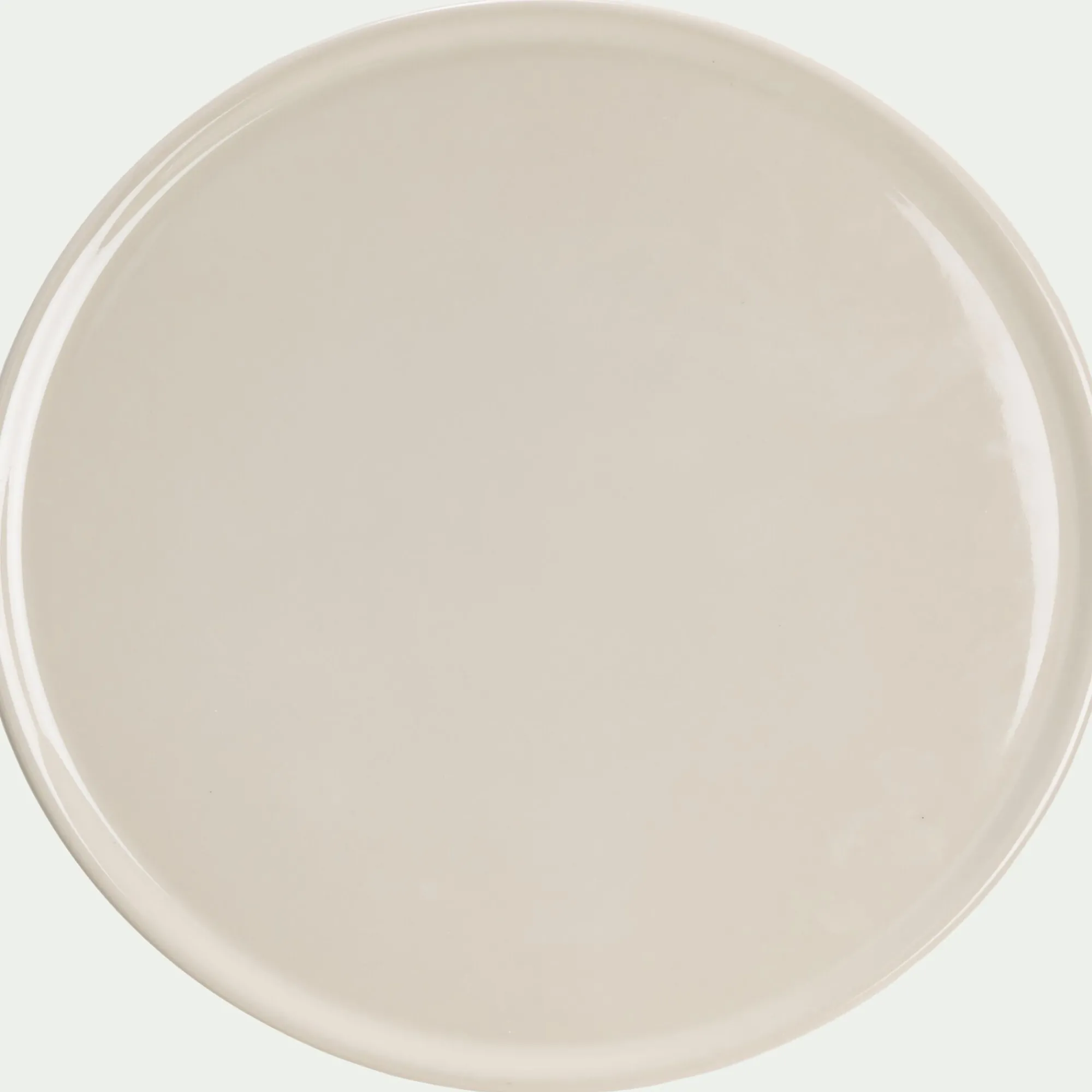 alinea Plat De Service Et Saladier|Assiette*Assiette à pizza en grès D32cm - Blanc