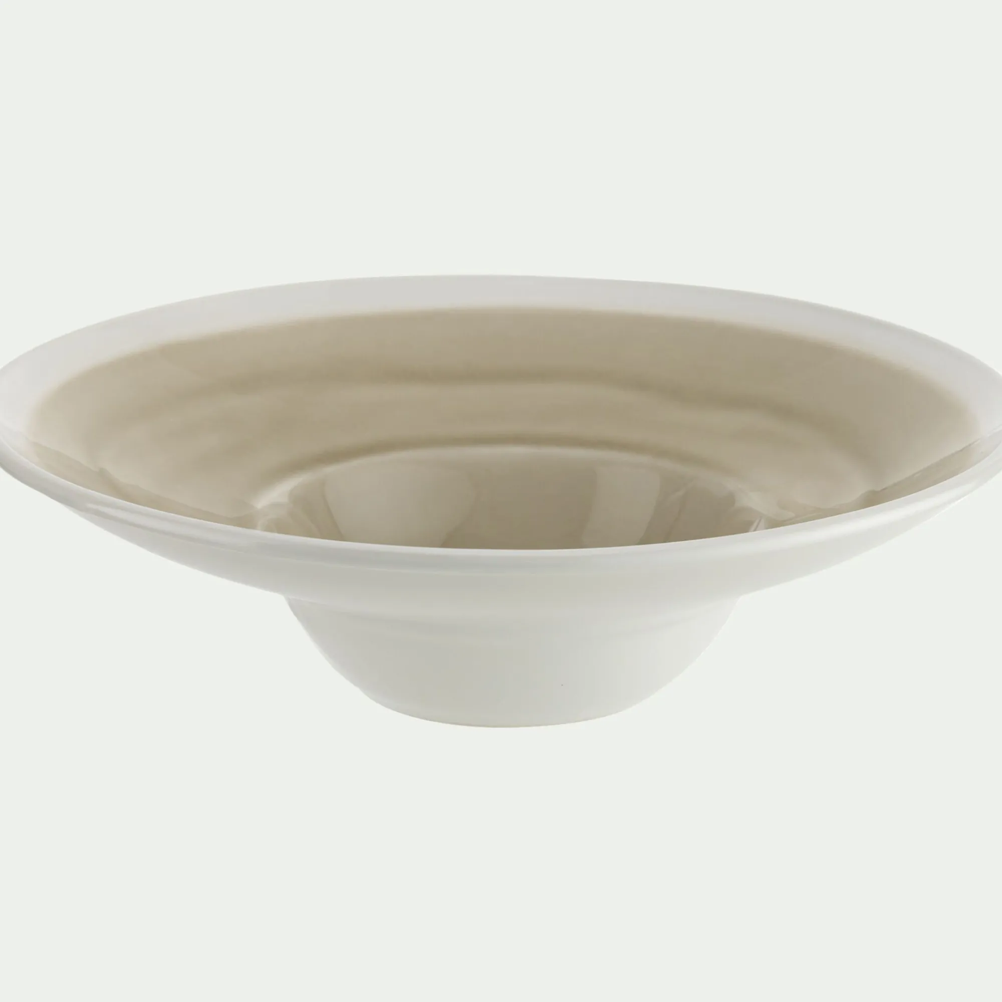 alinea Plat De Service Et Saladier|Assiette*Assiette à risotto en grès D27cm - alpilles Beige