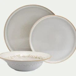 alinea Assiette*Assiette creuse en grès D22,5cm - alpilles Beige