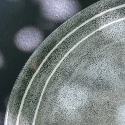 alinea Assiette|Assiette De Noël*Assiette plate à rayures en grès D27,5cm - calaluna Bleu