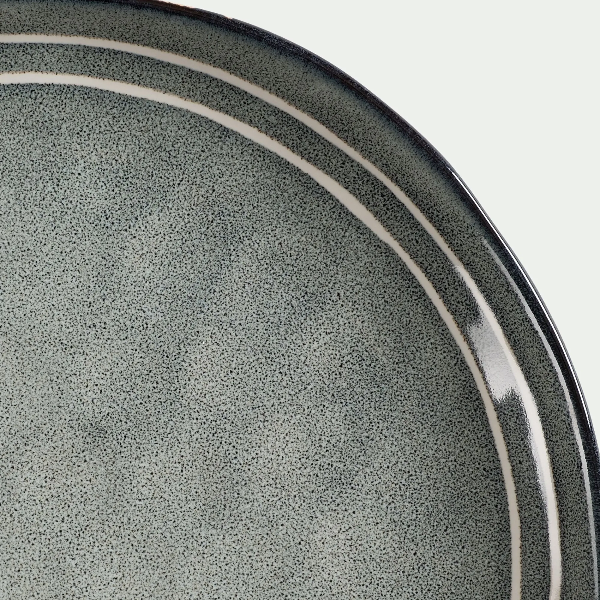 alinea Assiette|Assiette De Noël*Assiette plate à rayures en grès D27,5cm - calaluna Bleu