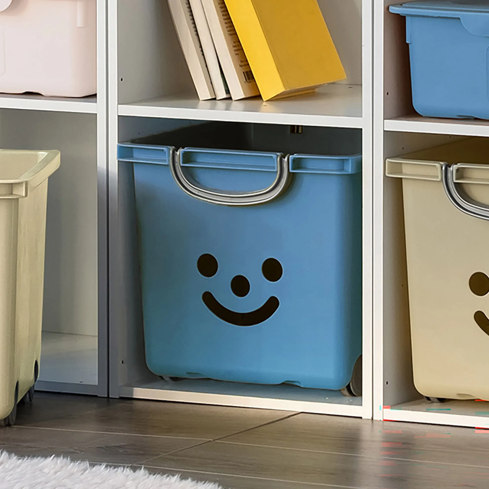 alinea Matelas Enfant|Boîte De Rangement Enfant*Bac de rangement 25L - figuerolles Bleu