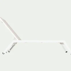 alinea Transat Et Chaise Longue*Bain de soleil double en aluminium et textilène - Gris