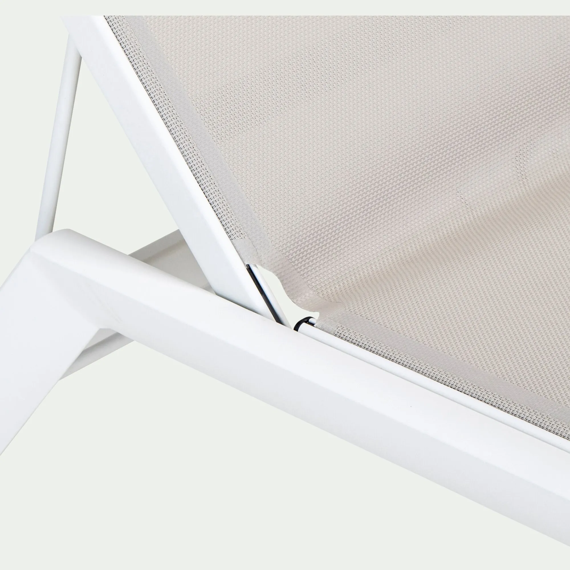 alinea Transat Et Chaise Longue*Bain de soleil double en aluminium et textilène - Gris