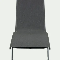 alinea Transat Et Chaise Longue*Bain de soleil en aluminium et textilène - noir