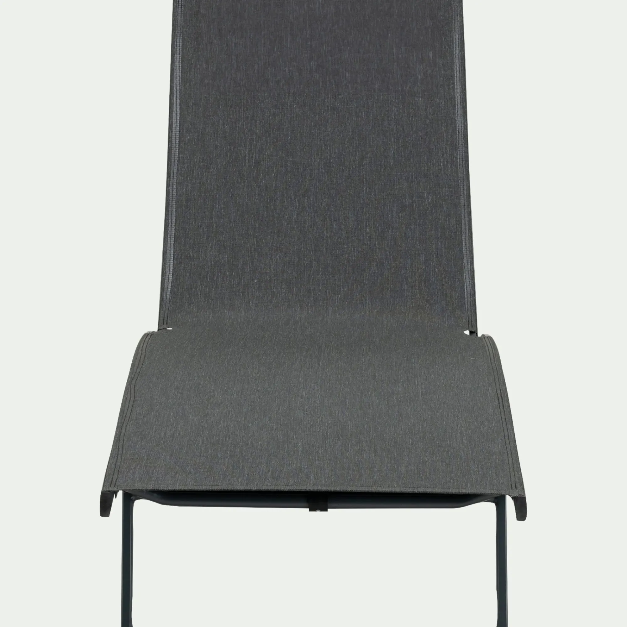 alinea Transat Et Chaise Longue*Bain de soleil en aluminium et textilène - noir
