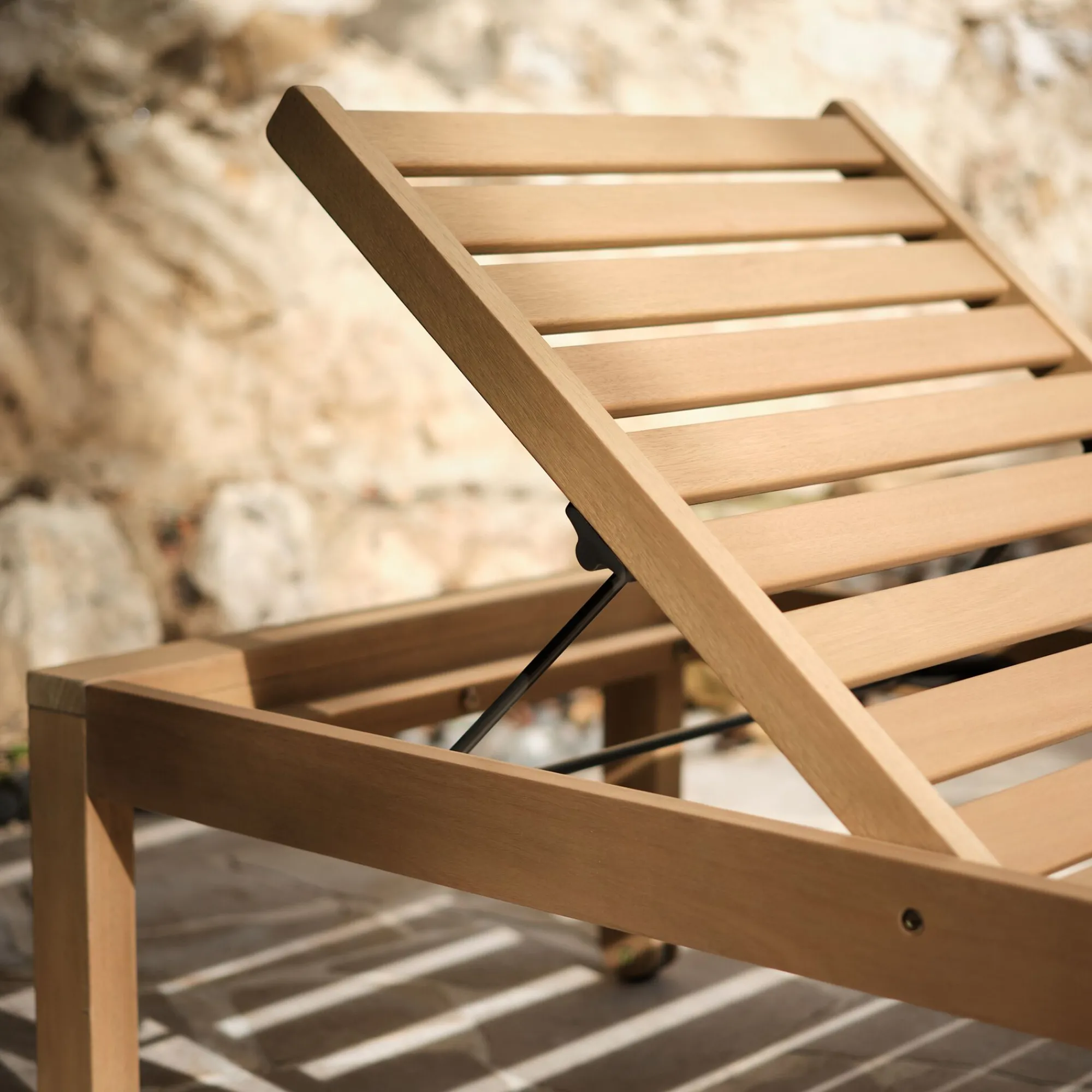 alinea Transat Et Chaise Longue*Bain de soleil en eucalyptus FSC - Bois clair