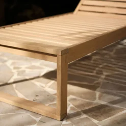 alinea Transat Et Chaise Longue*Bain de soleil en eucalyptus FSC - Bois clair